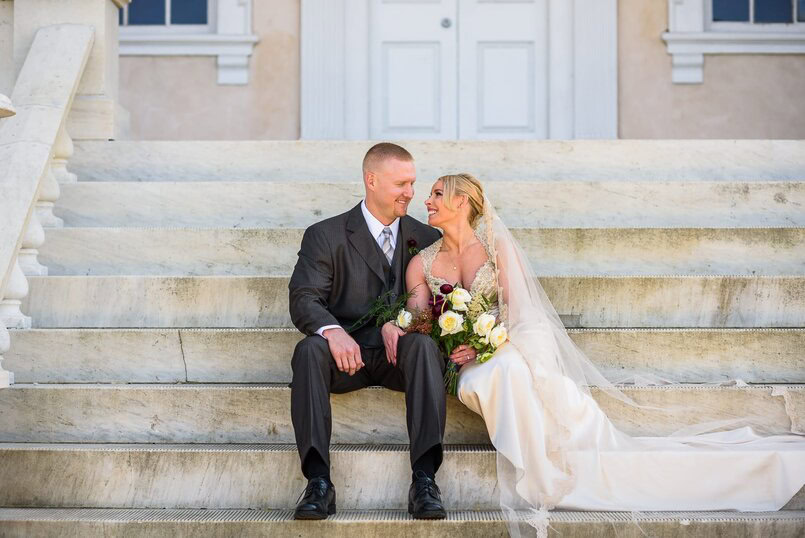 Hampton Mansion Bridal Portraits in Towson, MD - Jamie & Tommy