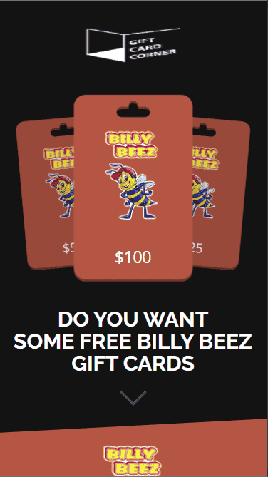 Billy Beez Gift Card 2022 - Billy Beez Discount Coupons