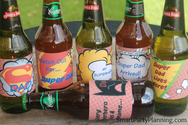 The Most Amazing Super Dad Printable Beer Labels