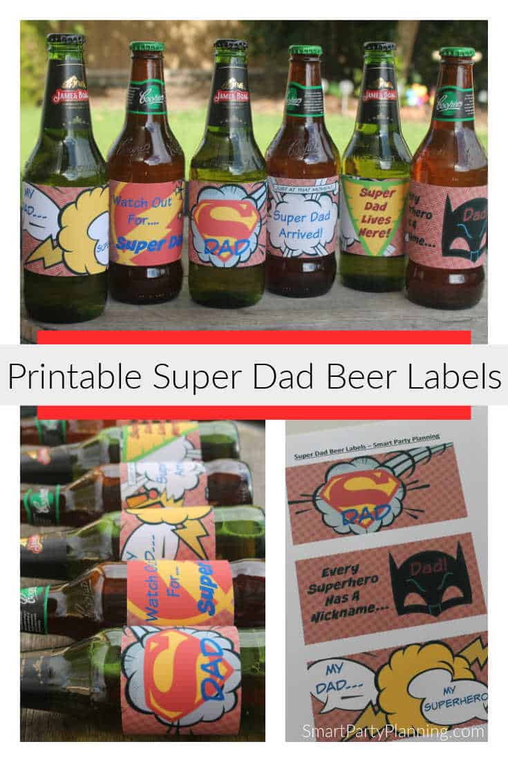 The Most Amazing Super Dad Printable Beer Labels