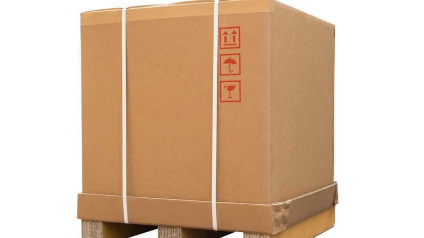 a box on a pallet