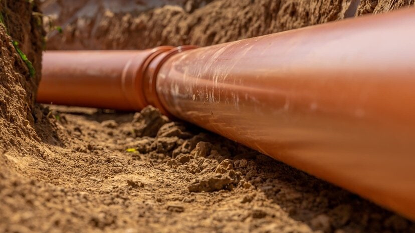 underground plastic pipes