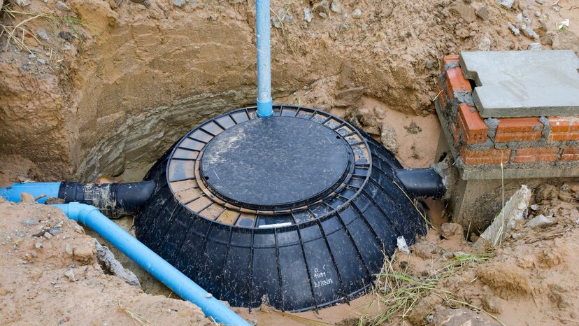 the target size of an underground waste treatment tank