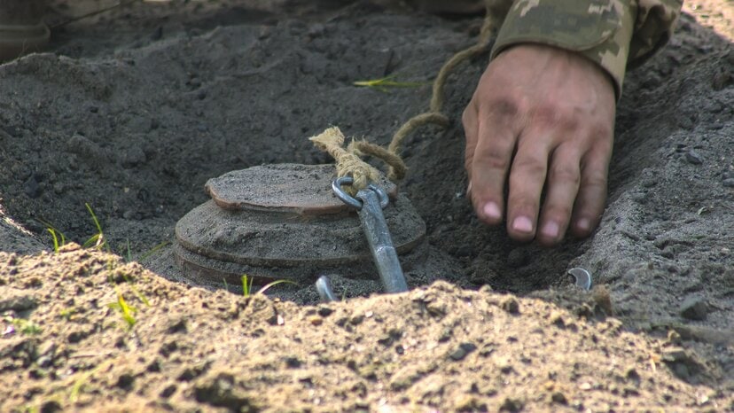 an underground land mine