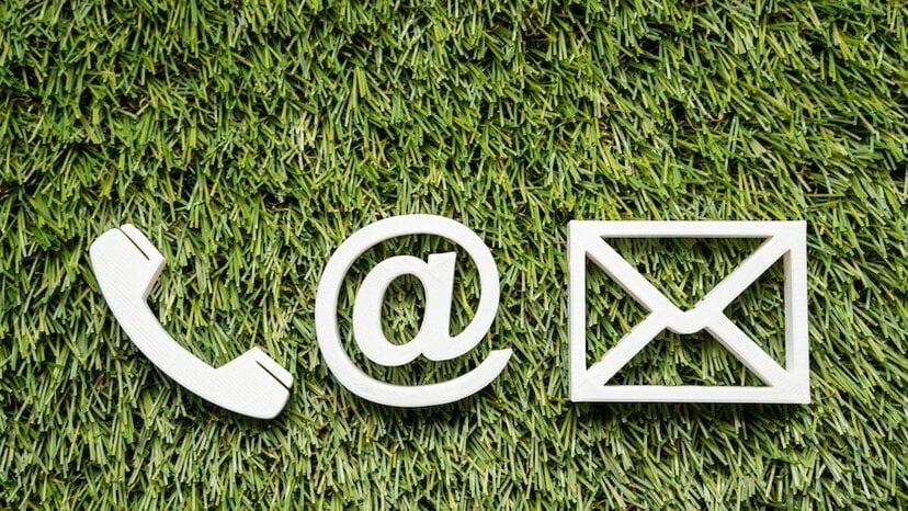 Social contact icons over grass | Discover How GPR Can Solve Your Cemetery Mapping Challenges | US Radar