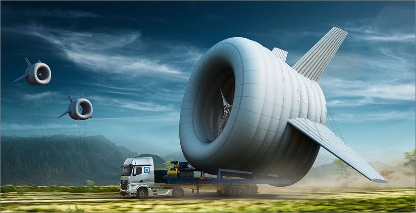 Altaeros, generator pričvršćen za helijumski balon