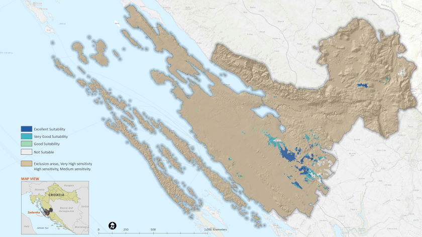 Wind power plants suitability