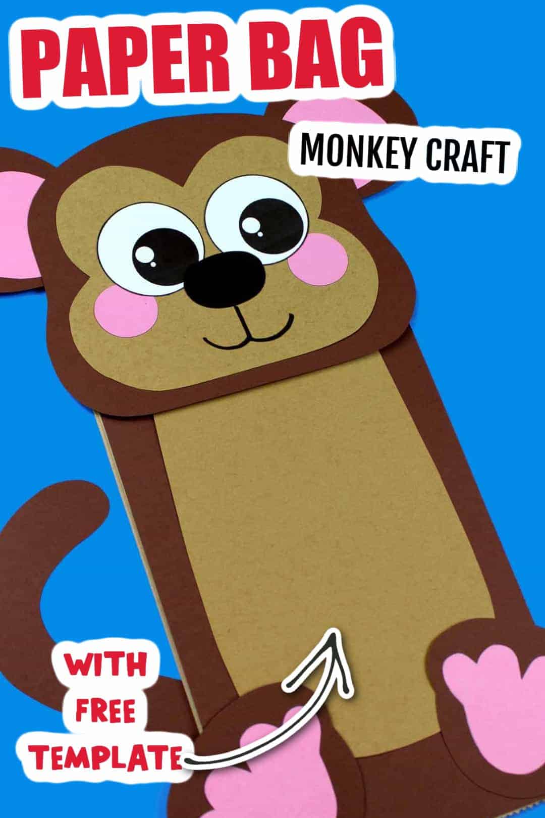 monkey template for kids