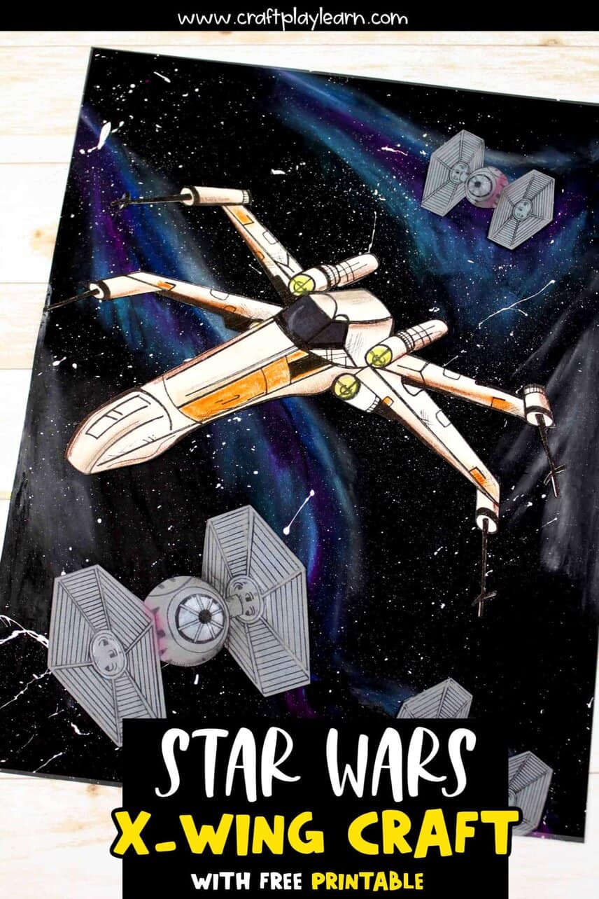 star wars x wing art project craft play learn