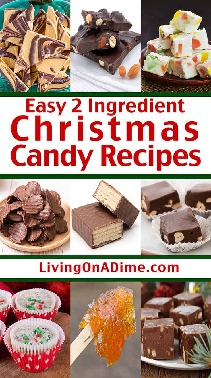 2 Ingredient Christmas Candy Recipes Living On A Dime