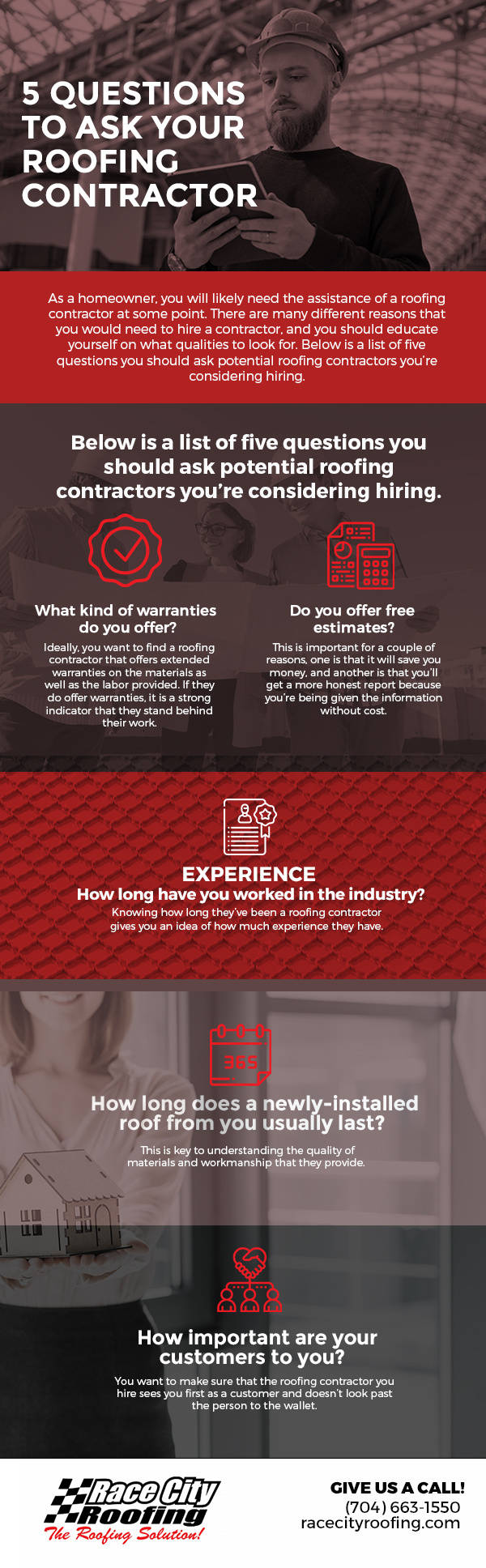 contractors near me free estimates on 5 Questions To Ask Your Roofing Contractor Race City Roofing Charlotte Mooresville Nc