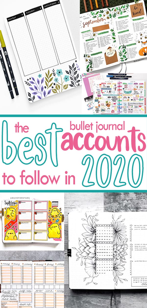 20 Bullet Journal Accounts You Need To Follow In 2020 And More