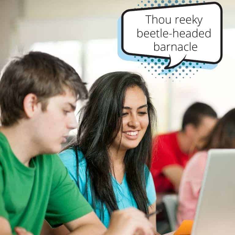 Shakespearean Insults Worksheet Worksheets For Kindergarten