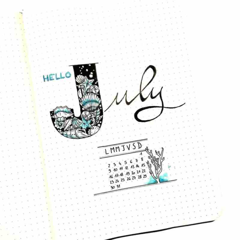 60 Beautiful Bullet Journal Cover Page Ideas For Every Month Of