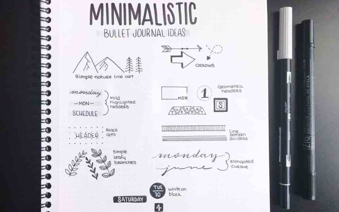 9 Quick And Easy Ways To Decorate Your Minimalist Bullet Journal