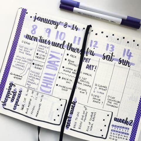 Easy And Fun Bullet Journal Decoration Ideas Planning Mindfully