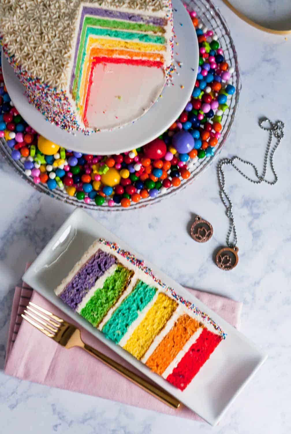 How To Decorate A Rainbow Cake Goodie Godmother