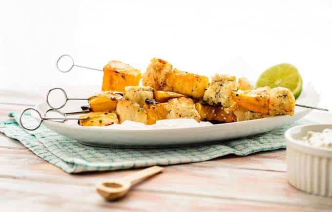 monkfish skewers