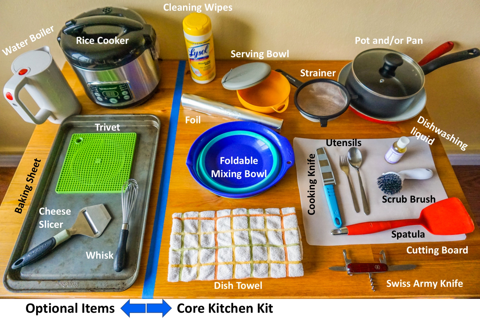 Travel Cooking Kit For Safe Celiac Cooking