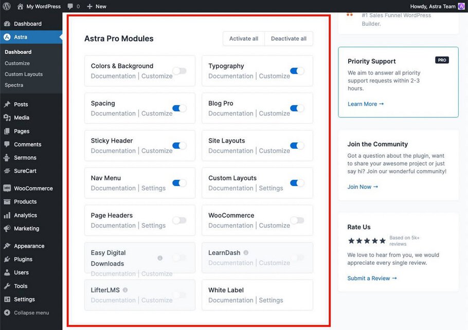 Meet Astra 4.0 a completely new design to improve your UX