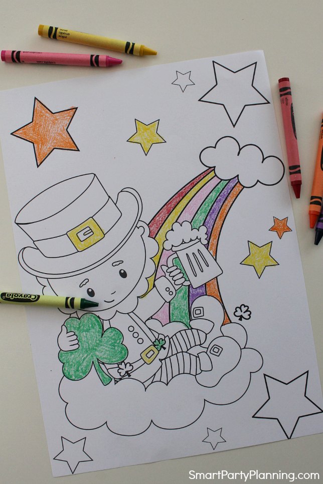 Free Leprechaun Coloring Pages Awesome For St Patrick S Day