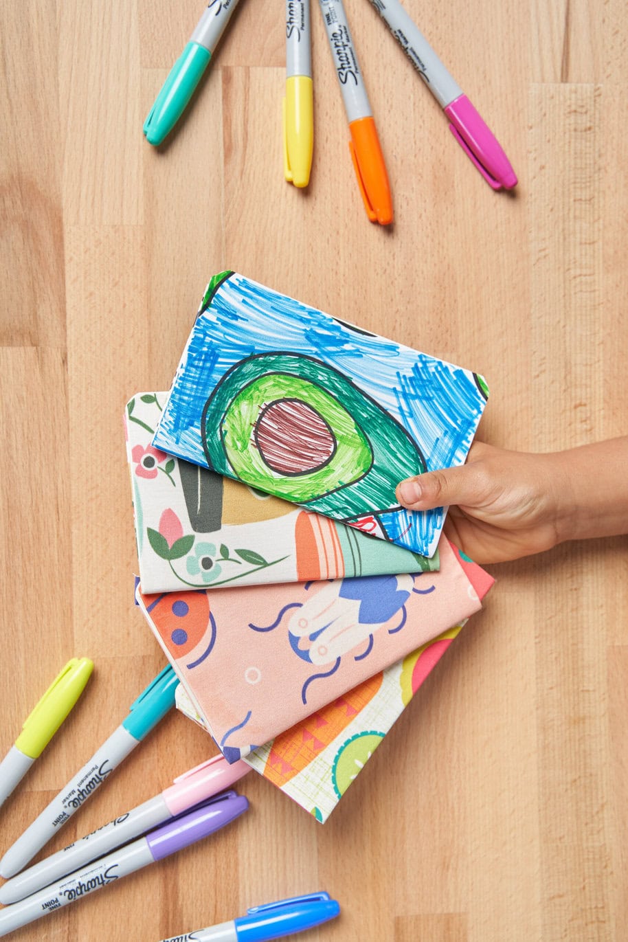 Make a Kid-Friendly No-Sew Fabric Notebook Cover in 4 Simple Steps, image size:1707x2560