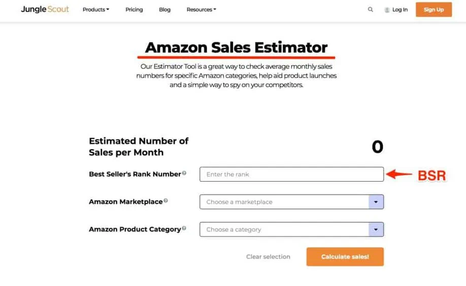 best amazon sales estimator