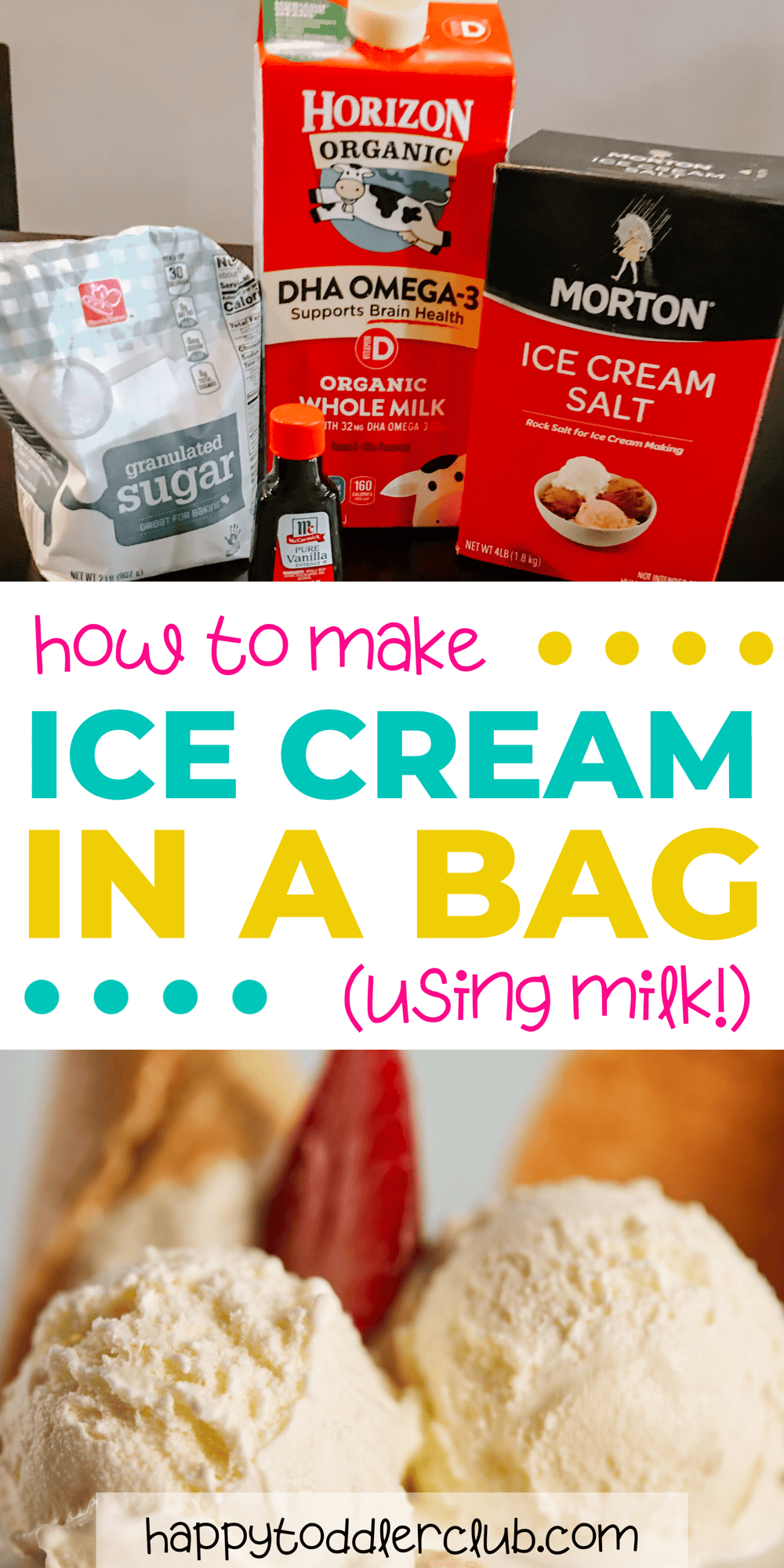 How To Homemade Bag Ice Cream With Milk How To Make Homemade