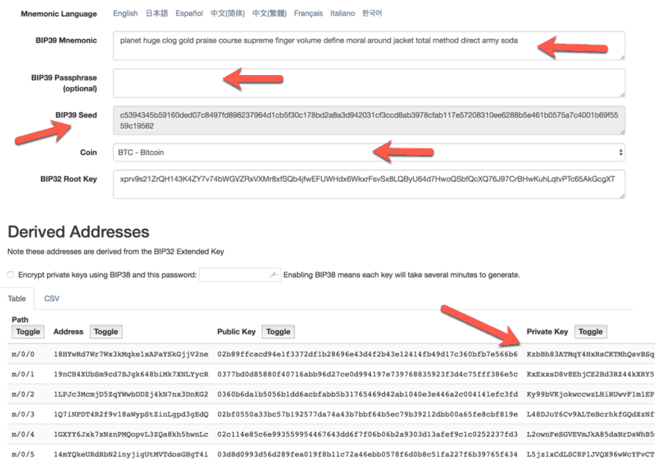 Bitcoin private key generator us 2019