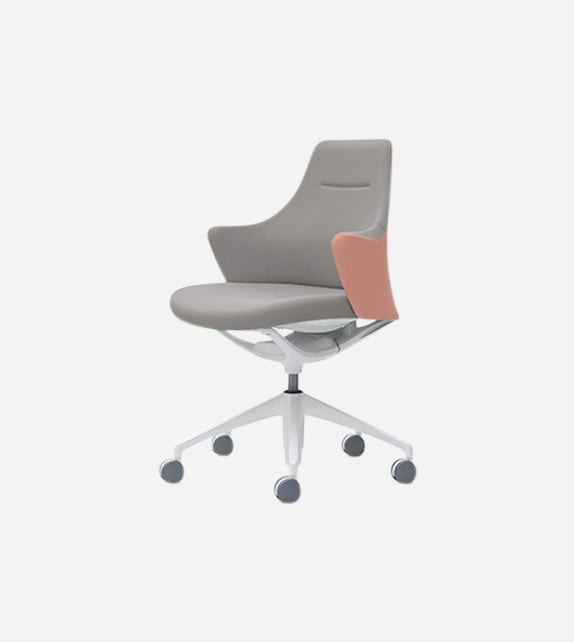 Quality Okamura Lives Work Chair with Low Back Ergoseatings