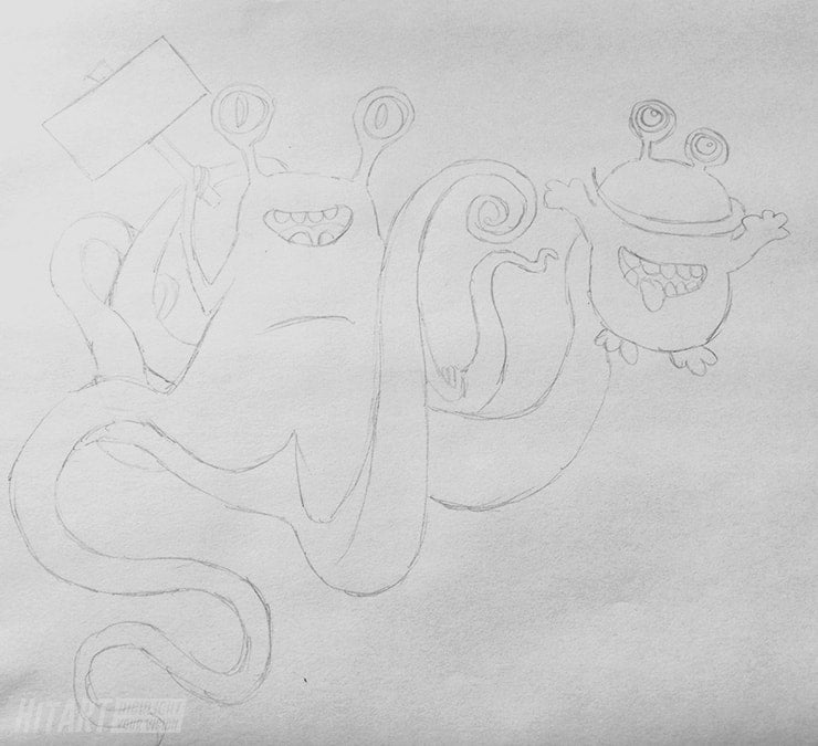 Tuto Dessin Ton Monstre En Doodle Art