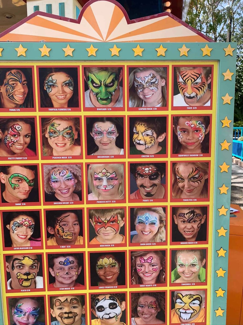 Face Paint At Disney World Ingredients And Allergy Friendly