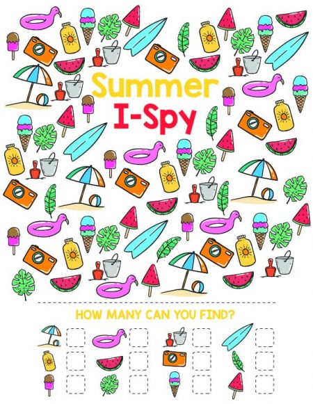 summer i spy game printable ultimate printables