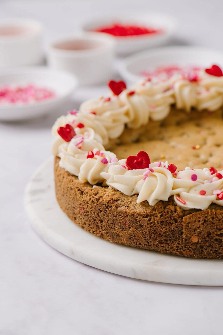 Valentine S Day Cookie Cake Baked Bree