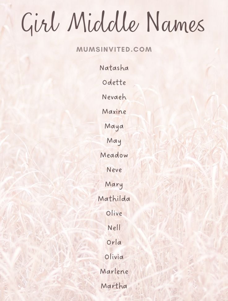 middle name for girls