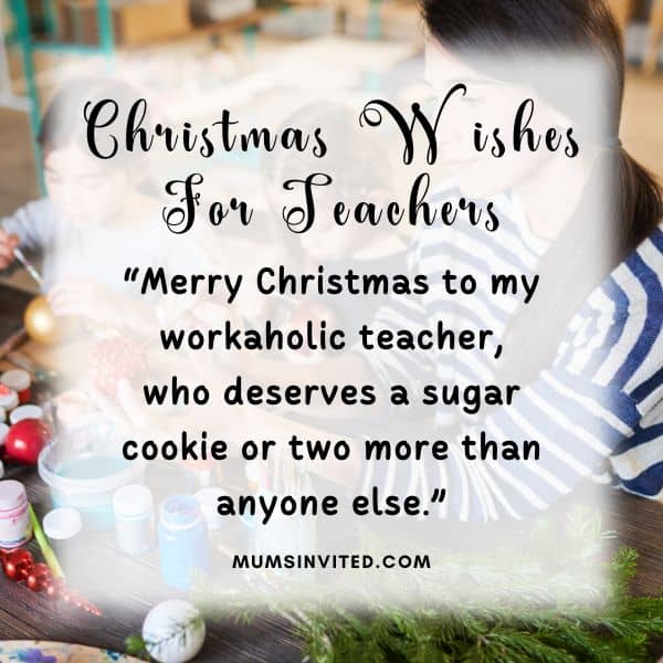 Christmas Card Sayings For Teachers
