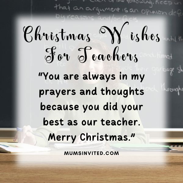 Christmas Card Sayings For Teachers
