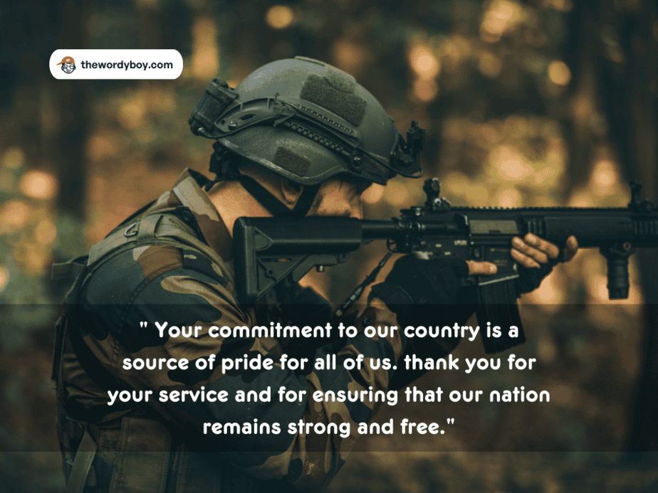 Army Thank You Quotes 351+ Thank You Messages For Soldiers Will Give