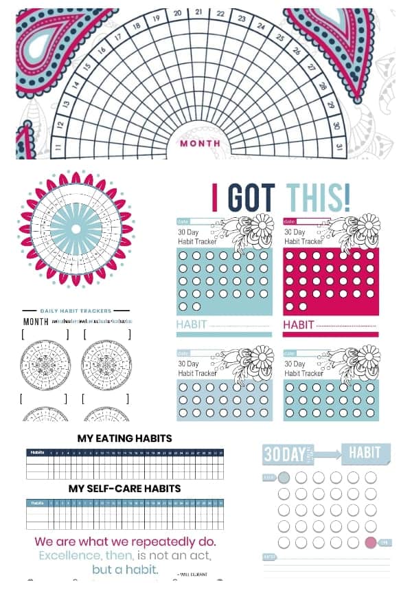 Habit Trackers - Ultimate Printables
