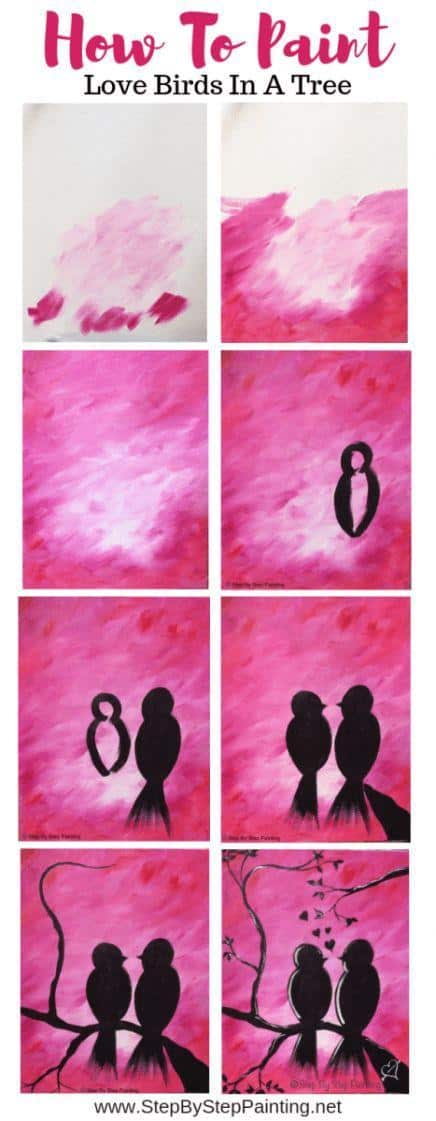 images Painting Tutorials Easy Canvas Painting Ideas For Beginners Step By Step easy acrylic painting ideas for