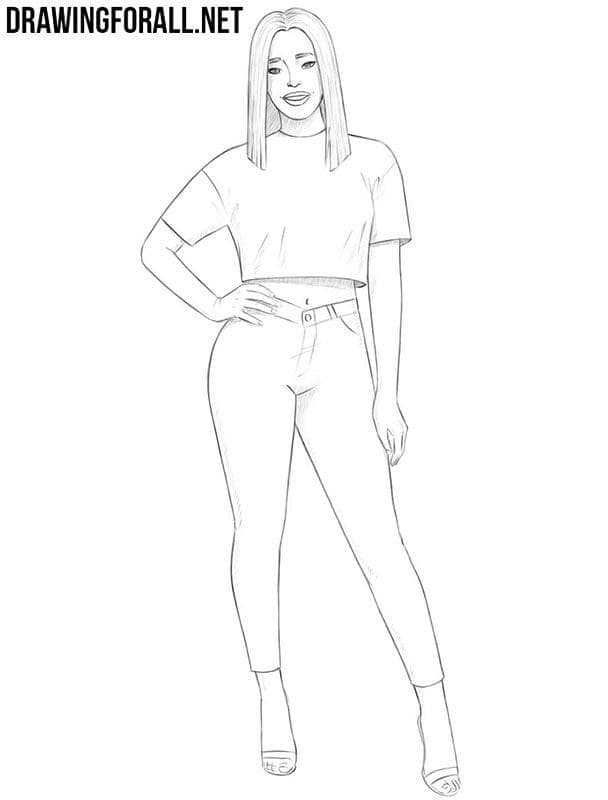 How To Draw A Girl Easy Girl Drawing Sketches 40 Harunmudak