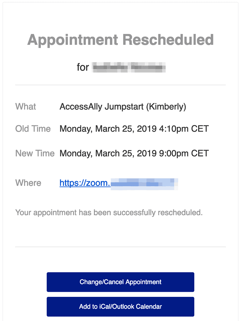 Appointment Scheduling Follow-Up Example