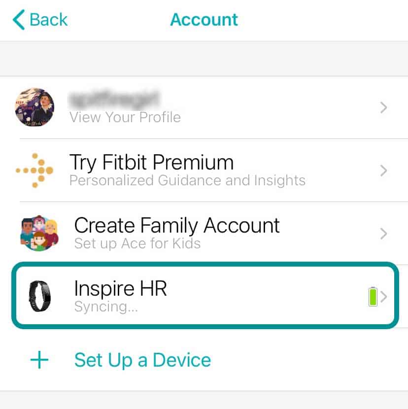 fitbit family account