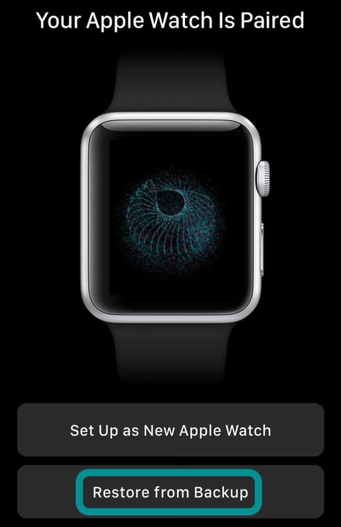 sync apple watch to new phone
