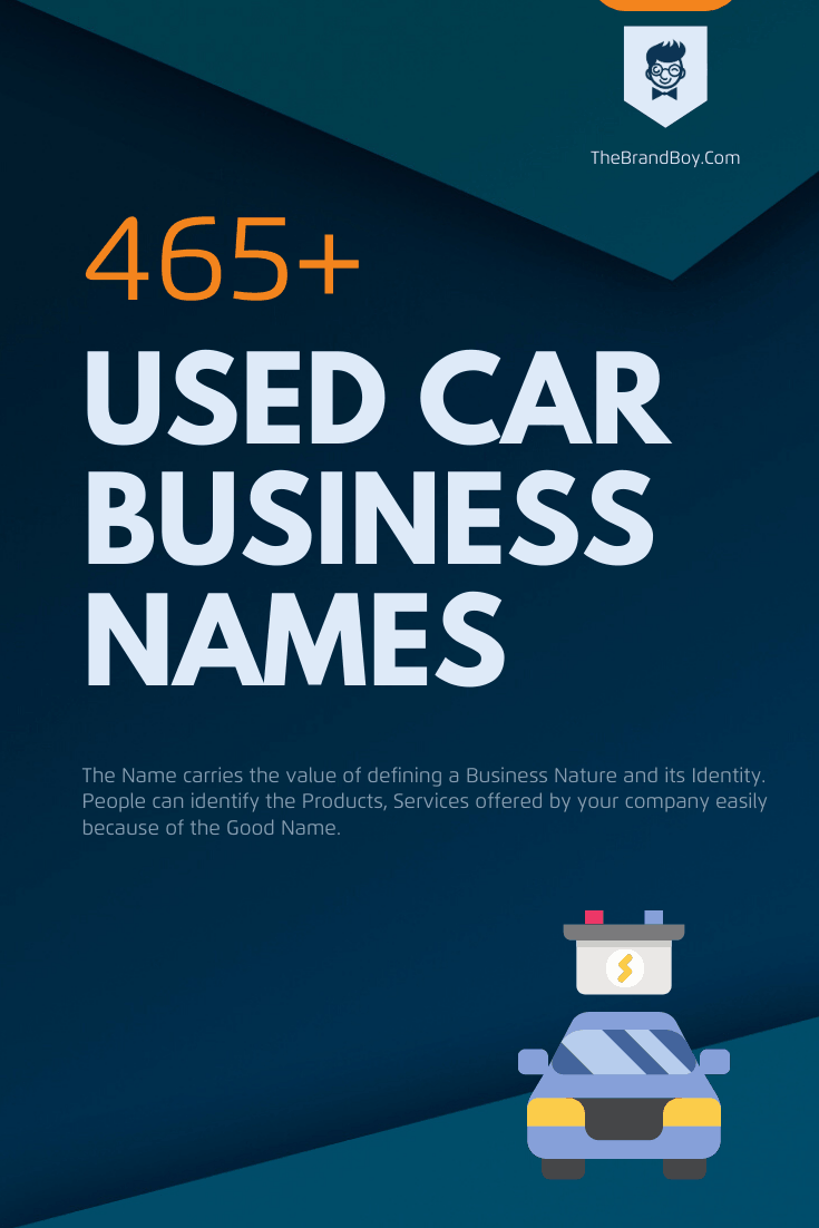 369 Best Used Car Business Names Video Infographic