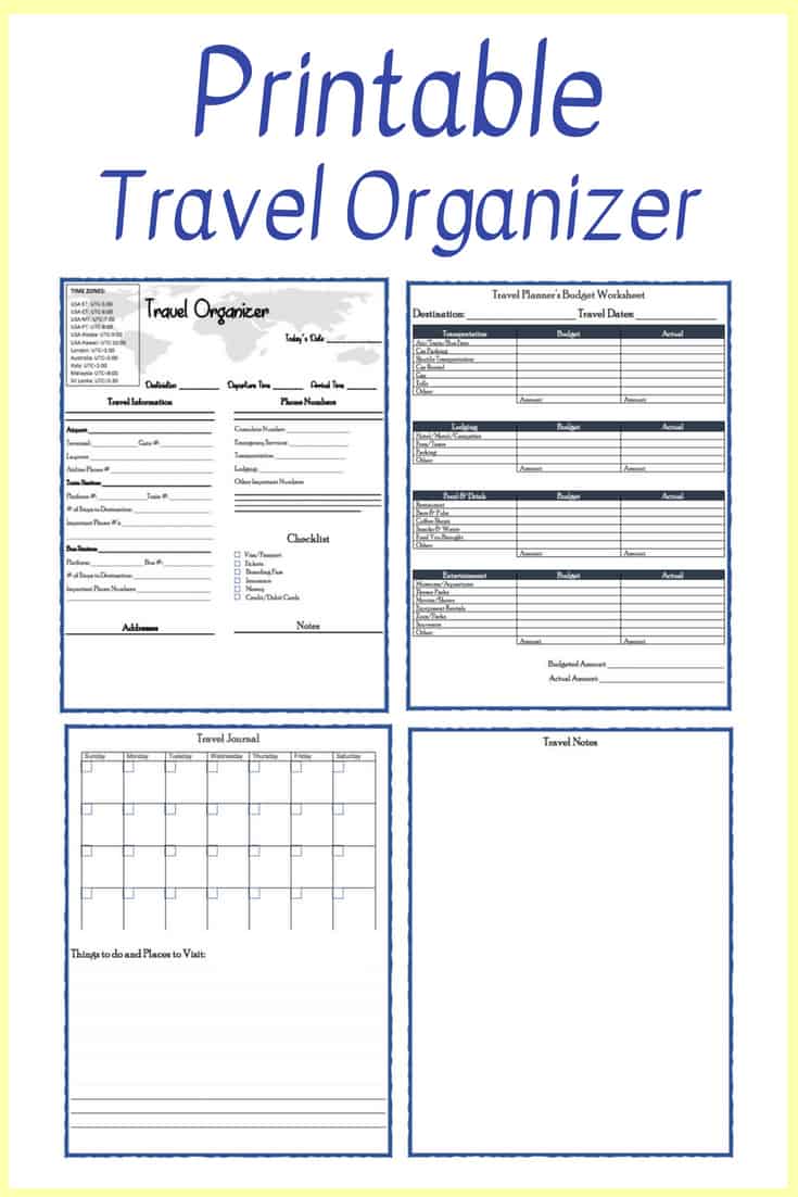 Free Printable Travel Planner Saving You Dinero The calendar works great as a vacation planner and also as a vacation tracker. free printable travel planner saving