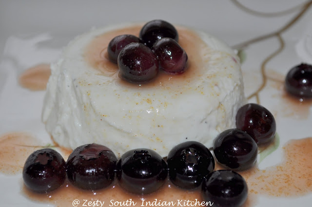 Panna Cotta With Orange Flavored Almond Florentine Cookies Zesty South Indian Kitchen