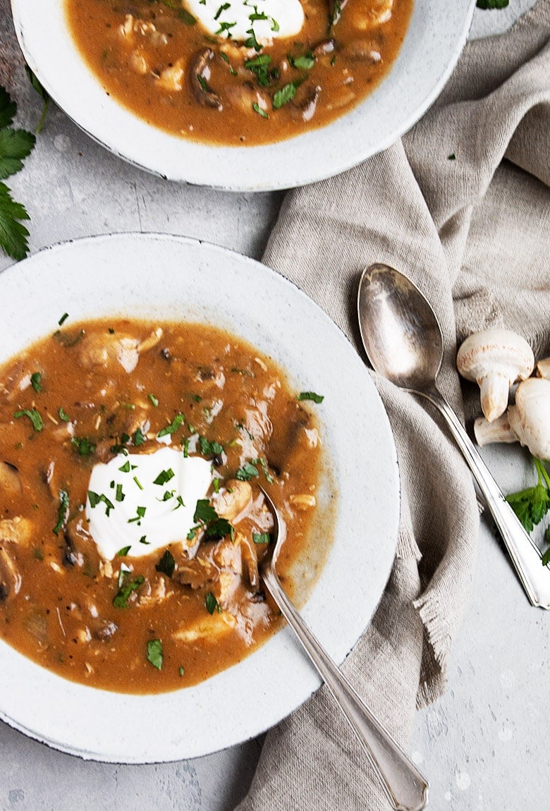 Hungarian Mushroom Soup With Chicken Seasons And Suppers Hungarian Mushroom Soup With Chicken Seasons And Suppers