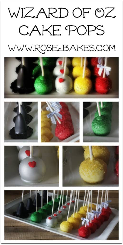 Wizard Of Oz Cake Pops Rose Bakes