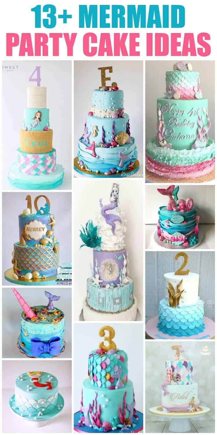 13 Mermaid Cakes Party Ideas Rose Bakes